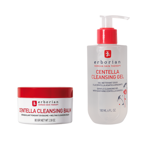 view 1/4 of Korean Double Cleansing Duo — gel cleanser & solid oil balm, , large